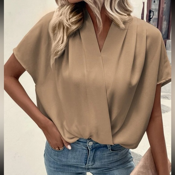 Boho batwing sleeve wrap blouse - Picture 2 of 11